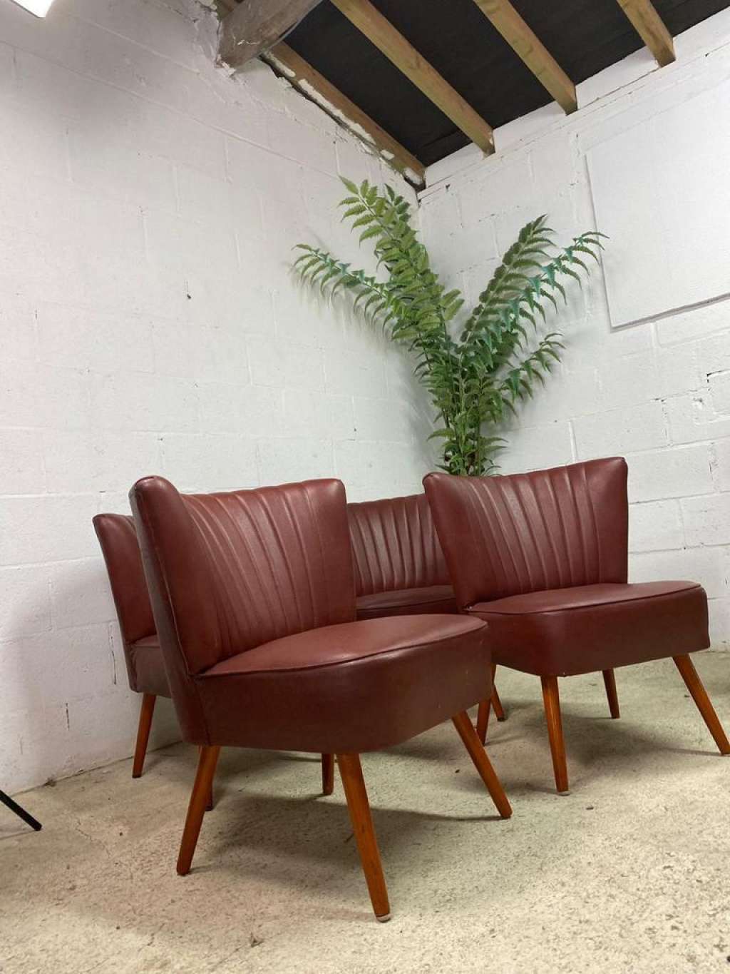 Vintage cocktail chair armchair single-seater