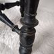 Napoleon III wooden piano stool, vintage, metal screws