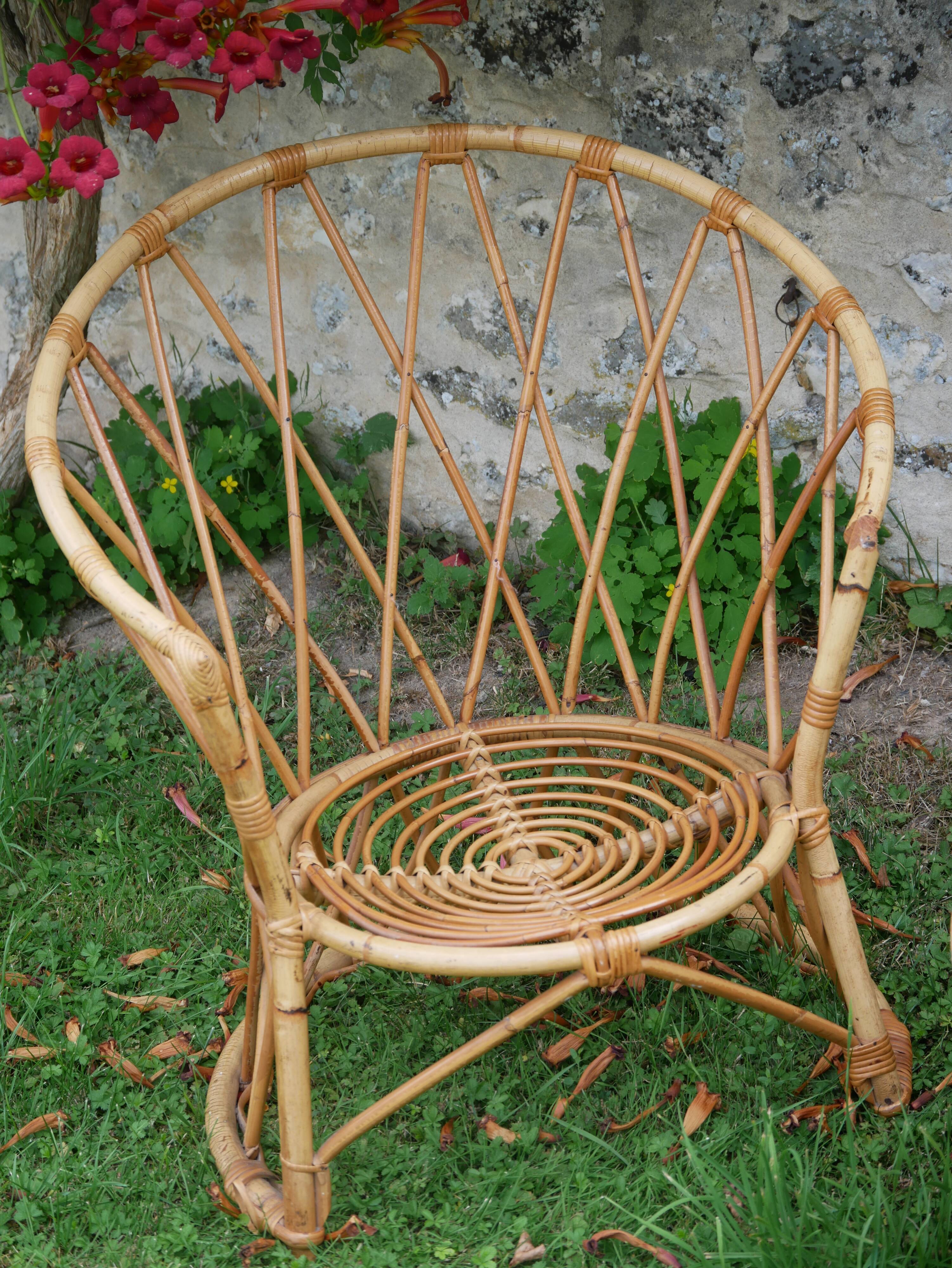 Rattan child chair