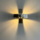 Pair of wall lamps in chromed metal France 1970