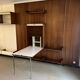 Modular Wall System in Wood Veneer, White Laminate, Glass and