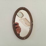 Vintage wooden mini mirror