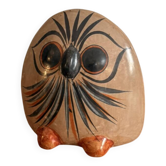 Sculpture Owl Ceramic Polished Tonala Jalisco Mexico Hech