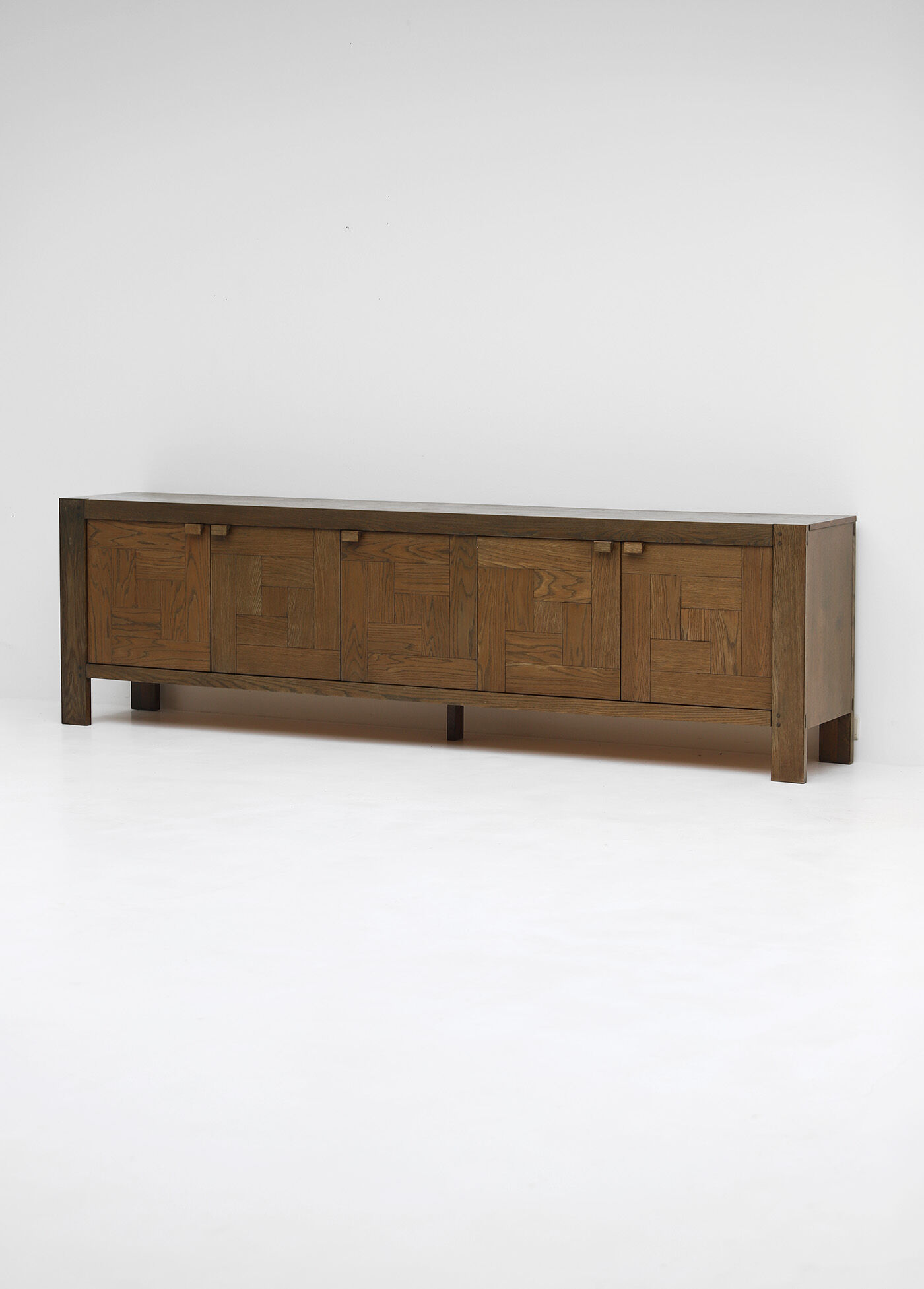 Enfilade cinq portes brutaliste Defour des années 1960