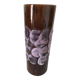 Vase vintage à glaçure volcanique mauve – pièce décorative 60–70’s