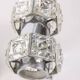 Pair of vintage 60s wall lamps in crystal design kinkeldey