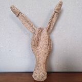 Horse woven straw mask
