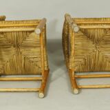 Pair of Dordogne Chairs for Robert Sentou, 1970s