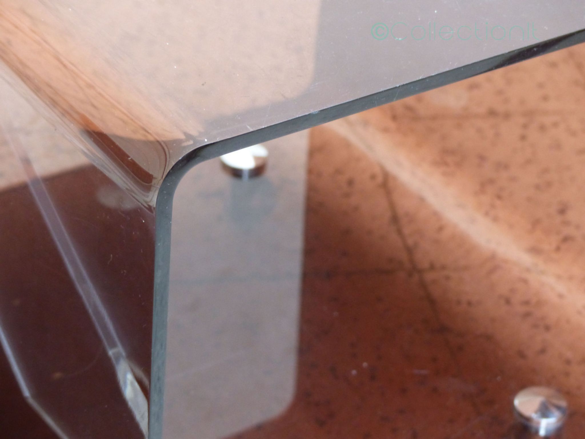 Table plexiglass magazine rack and range Michel Dumas for Roche Bobois vintage vinyl