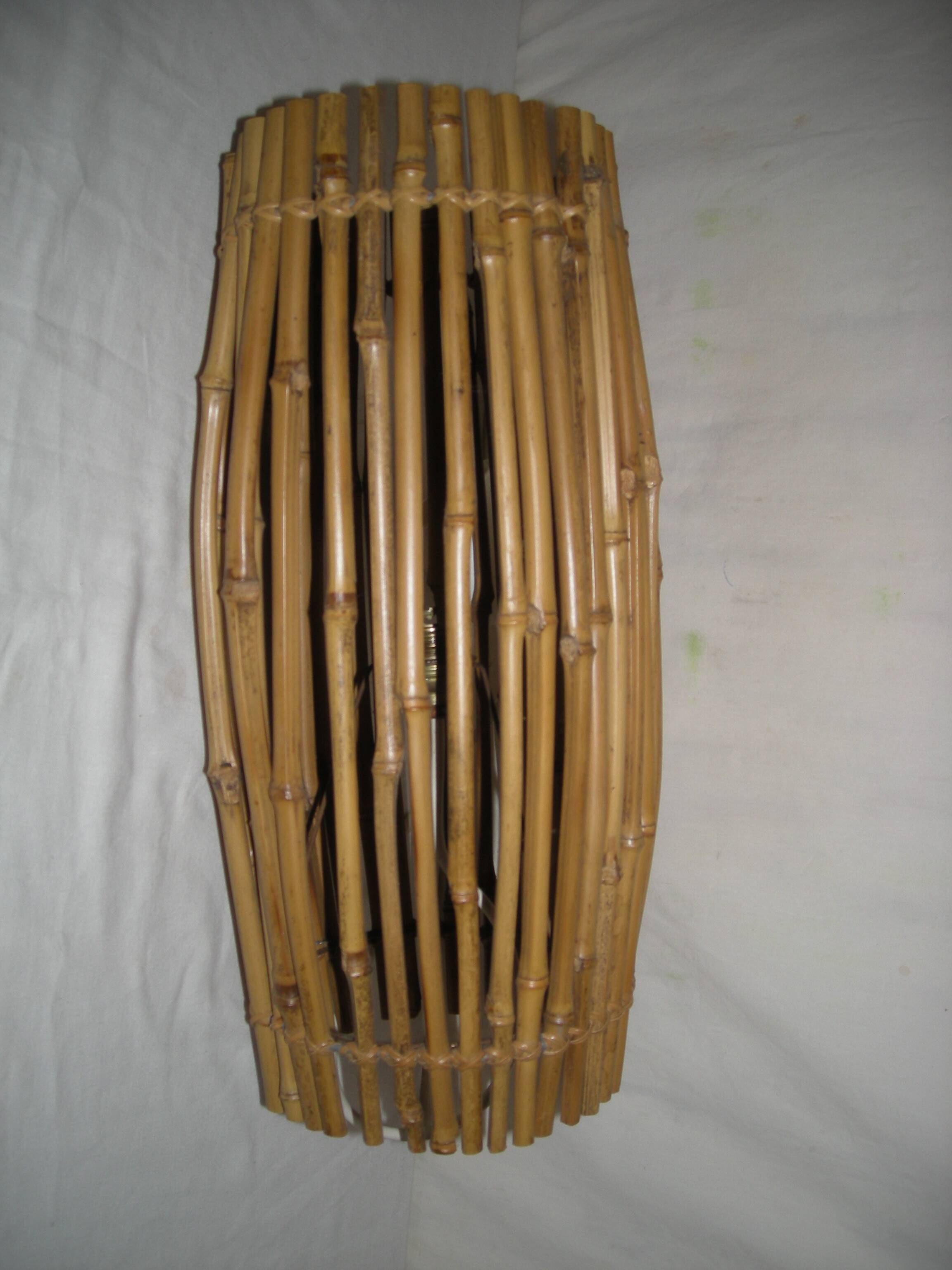 Bamboo pendant light from the 50s - 60s