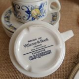 Set of 4 Villeroy & Boch cups and saucers - vintage