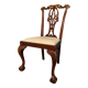 Chippendale style solid mahogany chair