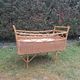 Vintage rattan baby cot
