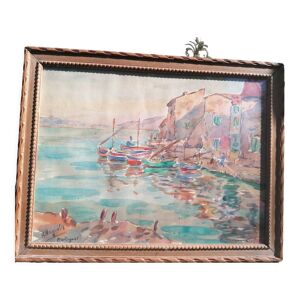 aquarelle de martigues