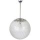 Rare glass pendant lamp designed by Rolf Krüger for Staff, Germany, 1970s.