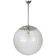 Rare glass pendant lamp designed by Rolf Krüger for Staff, Germany, 1970s.