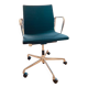 Charles Eames Vitra office armchair black fabric polished aluminum excellent condition