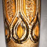 Ceramic frustoconical vase by Jean Varoqueaux for Périgord pottery