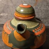 Ceramic teapot kmk manuell west-germany 70s, lima décor