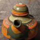 Ceramic teapot kmk manuell west-germany 70s, lima décor