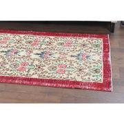 Vintage Turkish Oushak Handmade Wool Cotton Red Area Rug 107x191