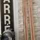 Vintage wooden Rossignol Hickory ski pair