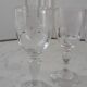 Set of 4 small shot glasses molded glass early twentieth century