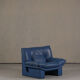 Nicoletti Salotti post-modern leather armchair, Italy 1980s
