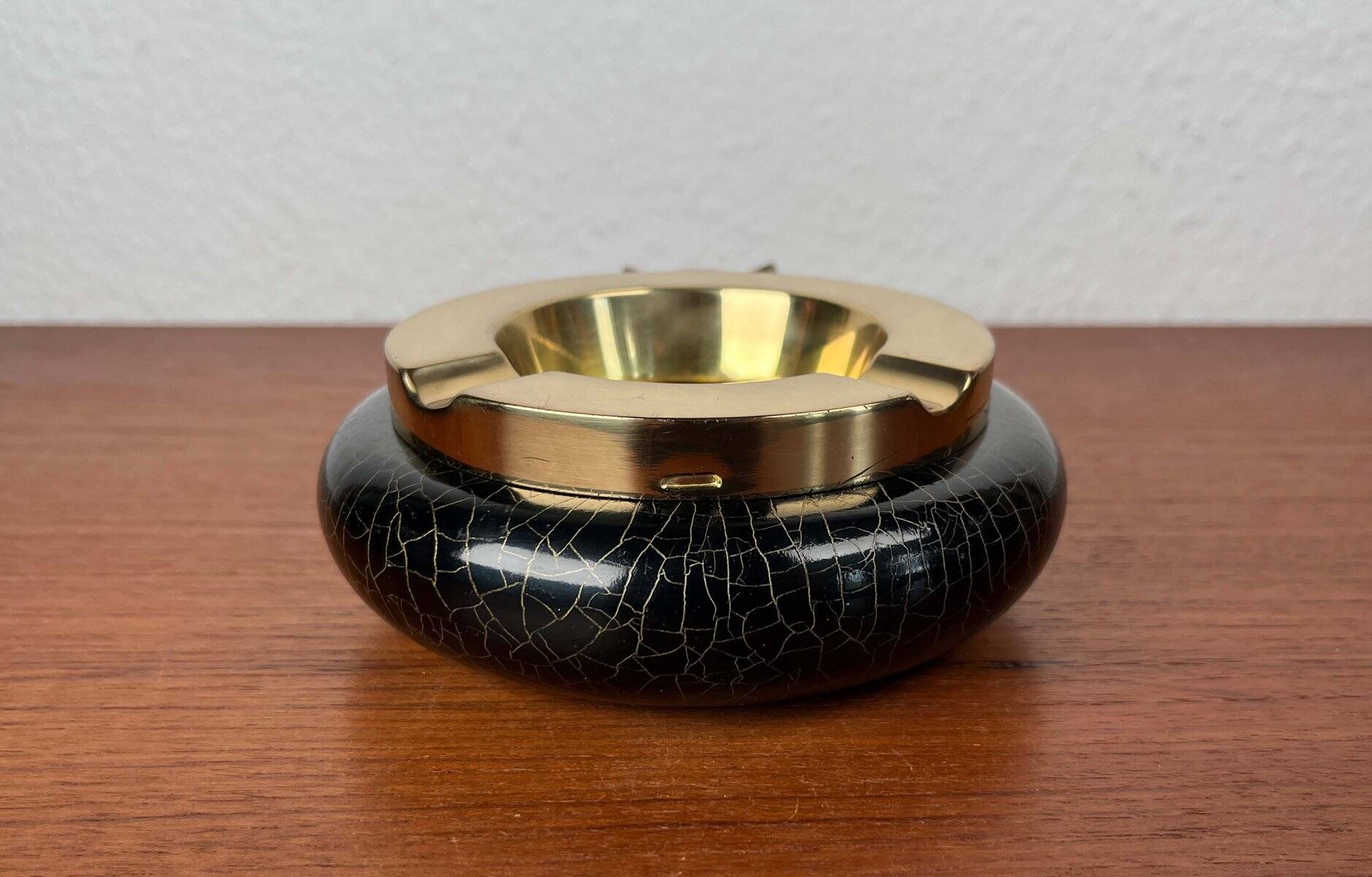 Modern vintage German metal ashtray, 1960s