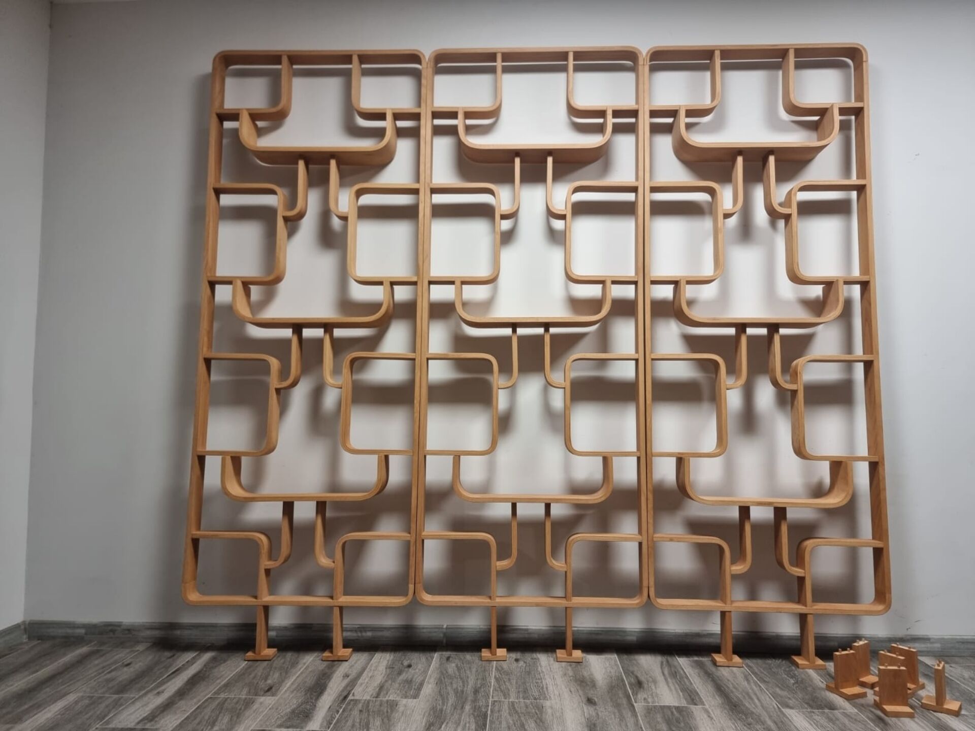 3 screens by Ludvik Volak for Drevopodnik Holesov, 1950s