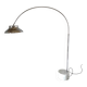 Lampadaire flexible en arc chromé avec base en marbre de Carrare, Italie années 1960