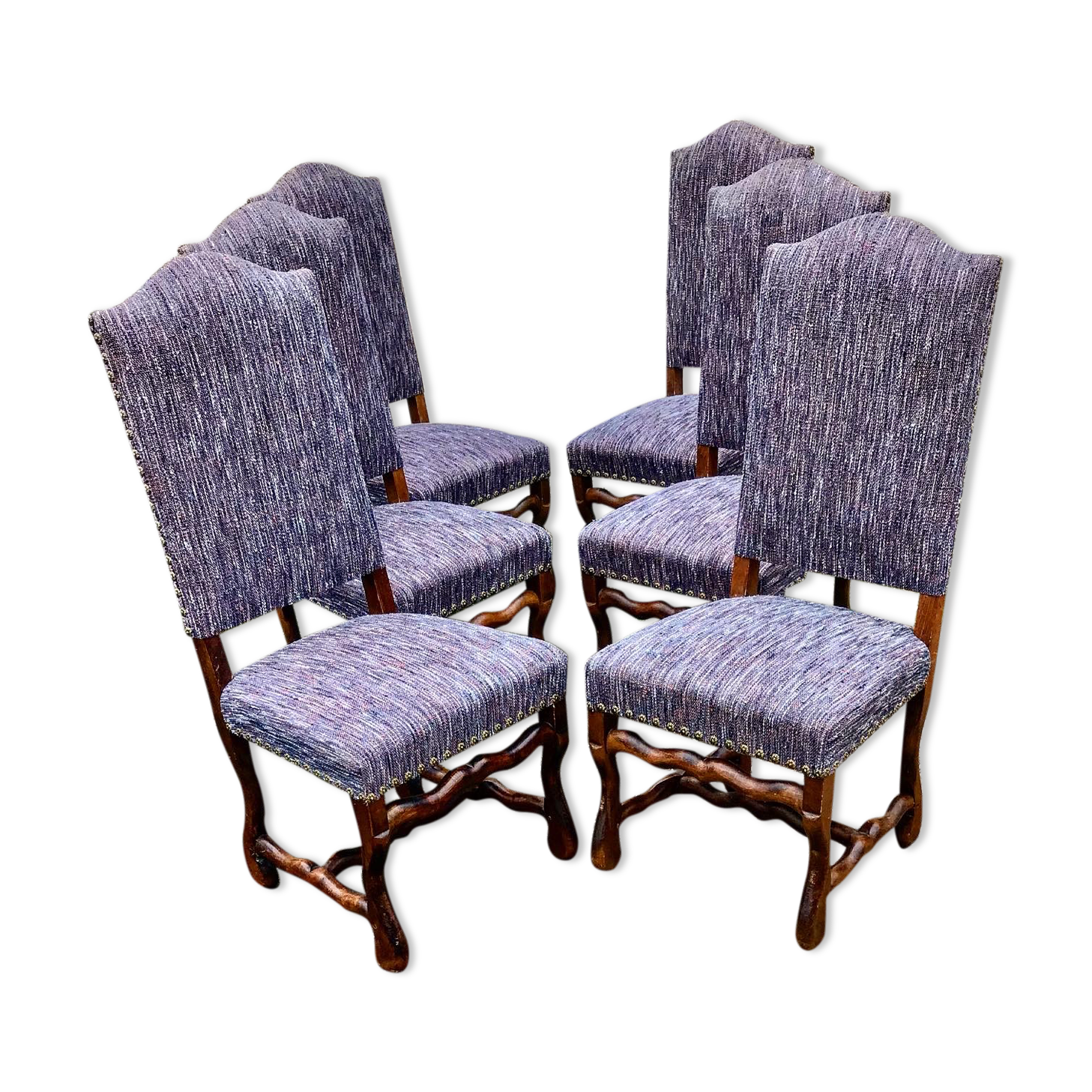 6 Louis XIII style chairs