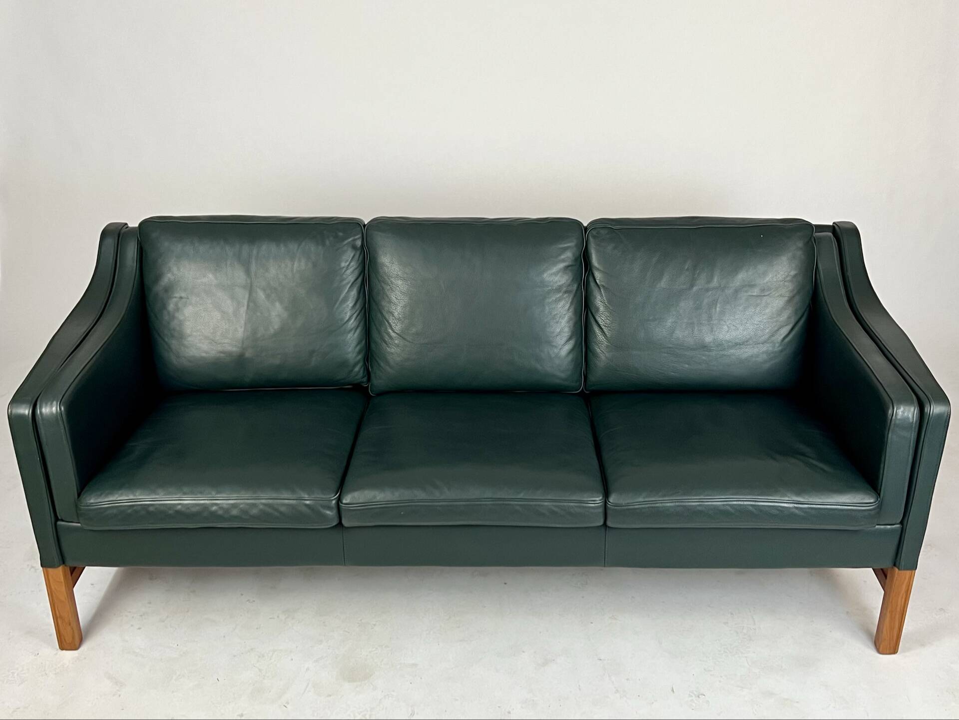 Danish leather sofa couch by Skippers furniture 70s 80s Design