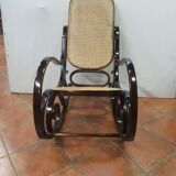 Rocking-chair curved wooden