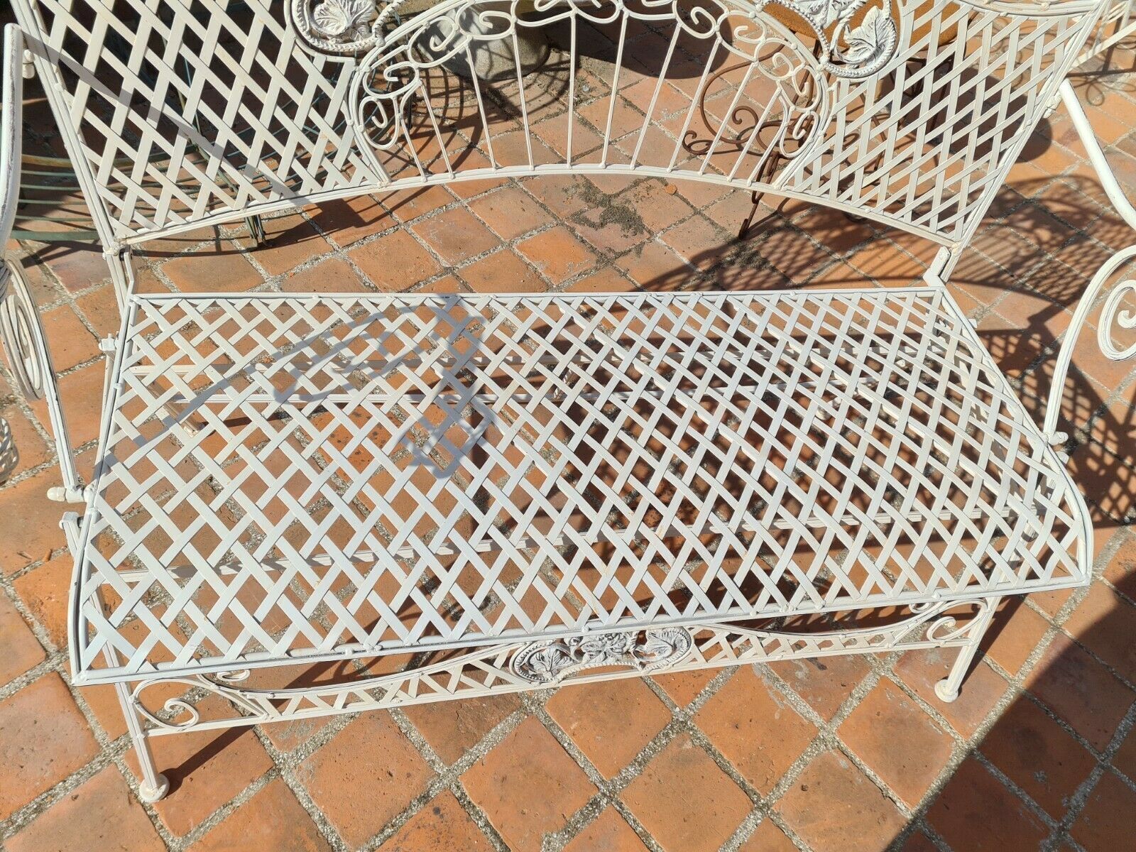 iron garden bench