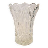 Petit vase en verre moulé