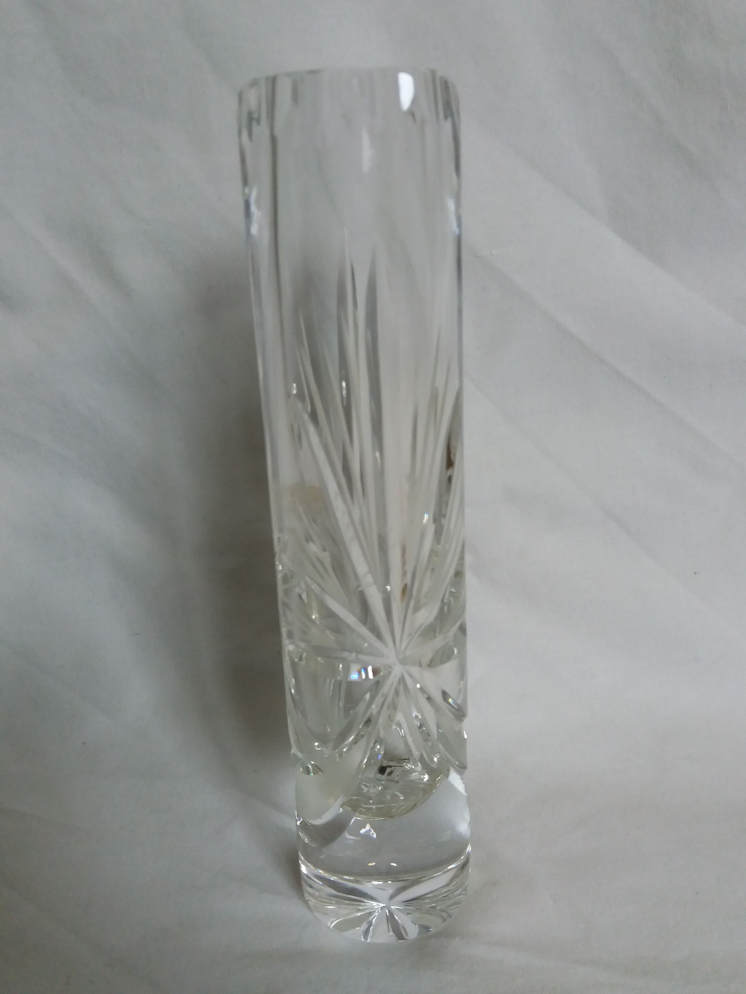 Glass or cut crystal soliflore vase