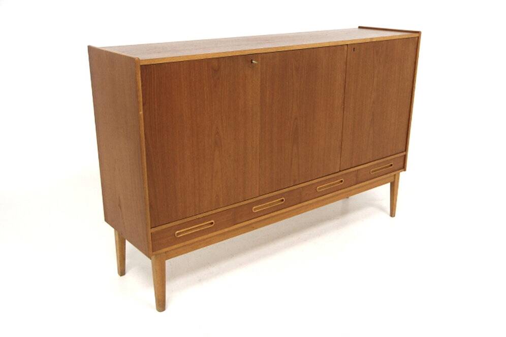 Scandinavian teak and oak sideboard, Sweden, 1950