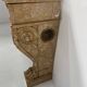 Napoleon III fireplace with claw feet in speckled marble, 19th century.