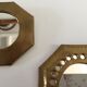 Duo de 2 miroirs laiton vintage