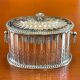Christofle Gallia, large biscuit tin, early 20th century