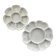 Paire de plats fleurs en porcelaine