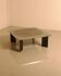 Table basse sculpturale en bois et acier par Heinz Lilienthal 60's