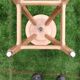 Petit tabouret réglable en bois massif