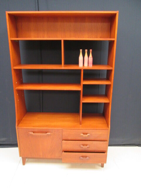 Library teak vintage double sided