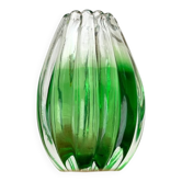 Vase en verre de Murano Sommerso italien attribué à Barovier & Toso, années 1970