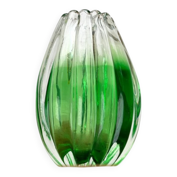 Italian Sommerso Murano Glass Vase attributed to Barovier & Toso, 1970s