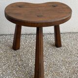 Pair of brutalist tripod stools