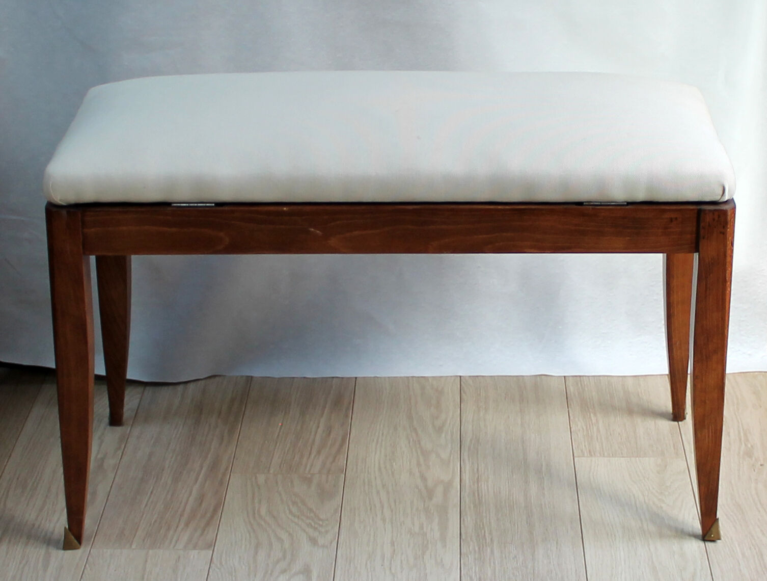 Piano bench chest wood