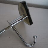 Vintage hook 1960 crystallo smoked crystal and stainless steel italy handworked